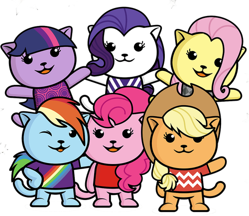 sitespeed.io Logo with My Little Pony style cats