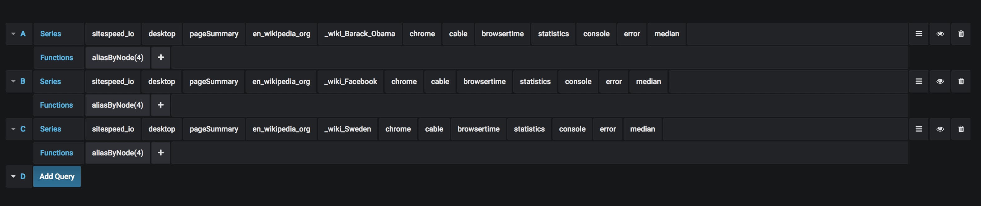 Alert on console error query